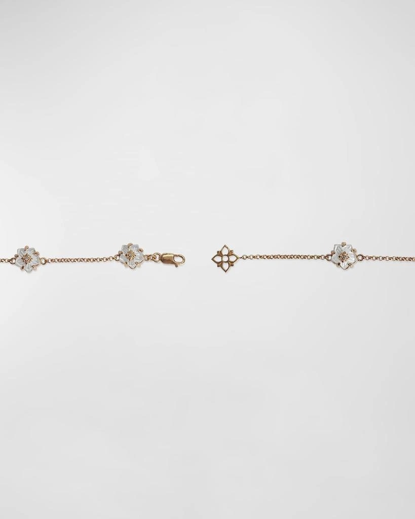 Stephen Dweck White Mother of Pearl and White Diamond Bracelet in 18K Gold 4