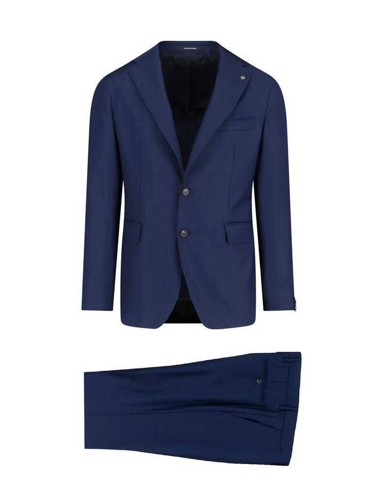 TAGLIATORE Single-Breasted Cutter Suit – Blue