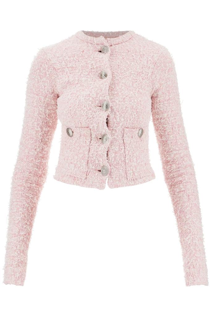 BALENCIAGA "bicolor tweed cropped jacket"