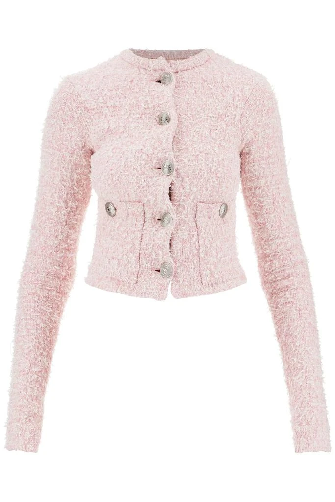 BALENCIAGA 'bicolor tweed cropped jacket' 1