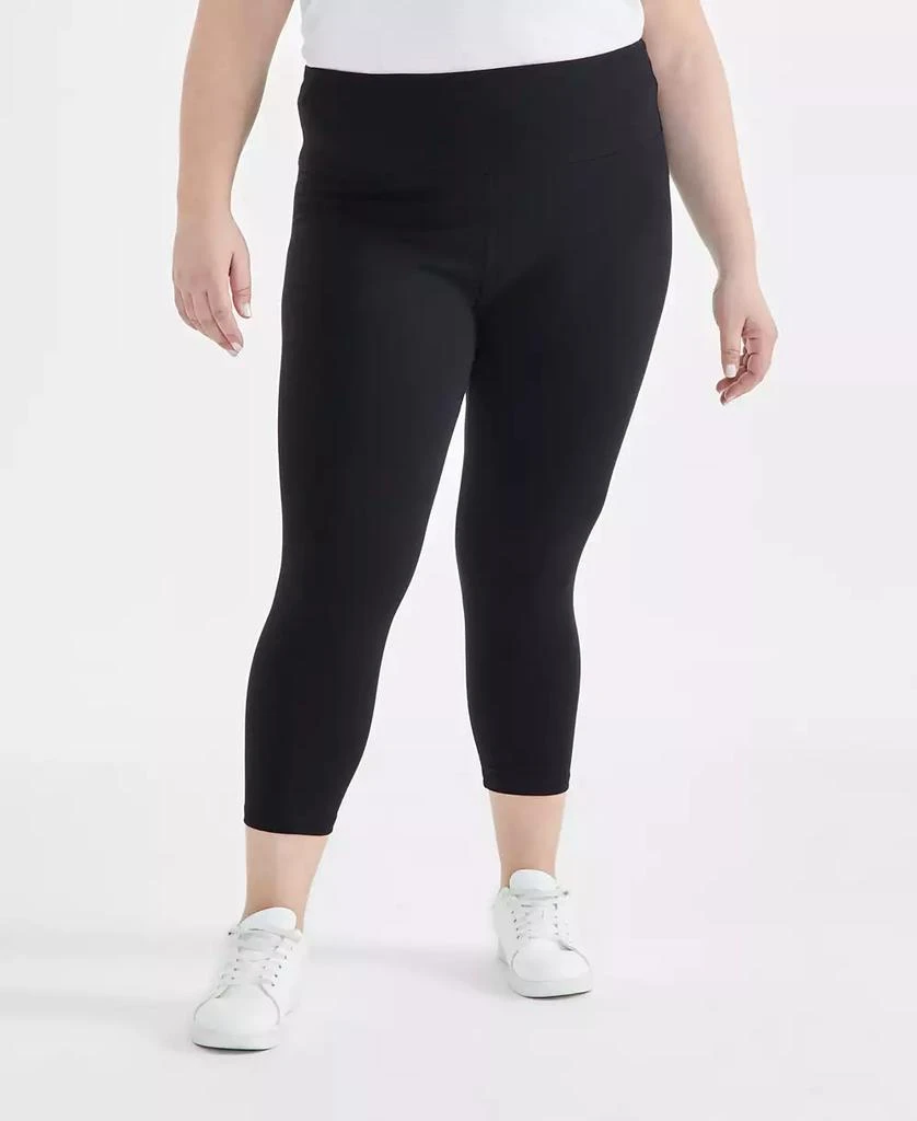 Style & Co Plus Size High-Rise Cropped Leggings, Created for Macy's 3