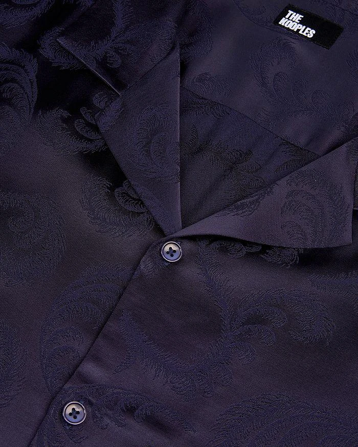 The Kooples Flocked Short Sleeve Button Front Shirt 5