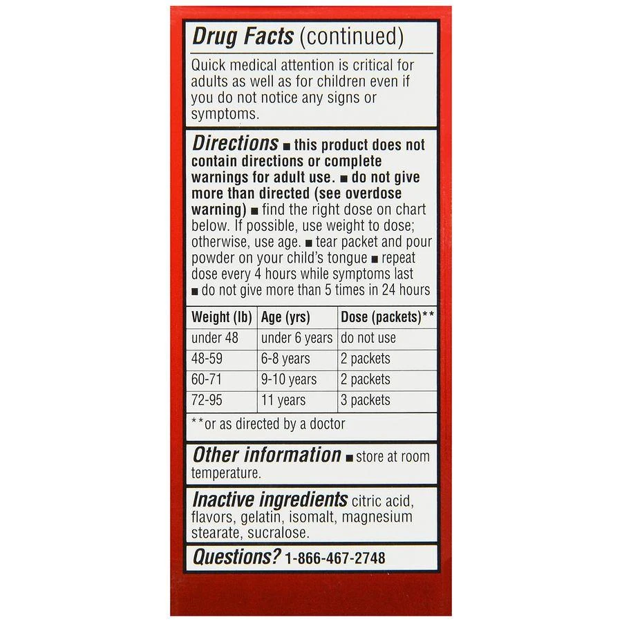 Walgreens Children's Pain & Fever Dissolve Packs Wild Berry 4
