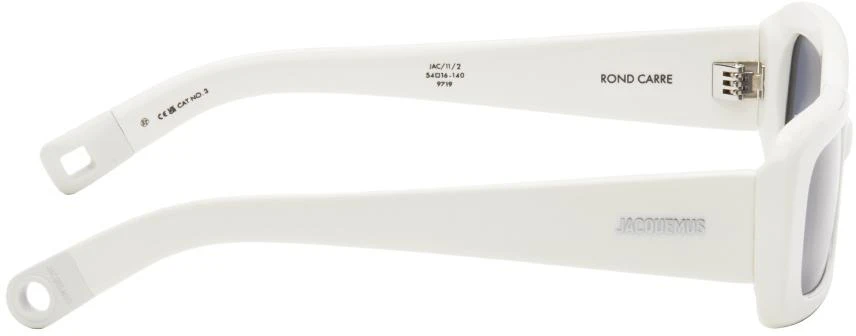 Jacquemus White La Casa 'Les lunettes Rond Carré' Sunglasses 2