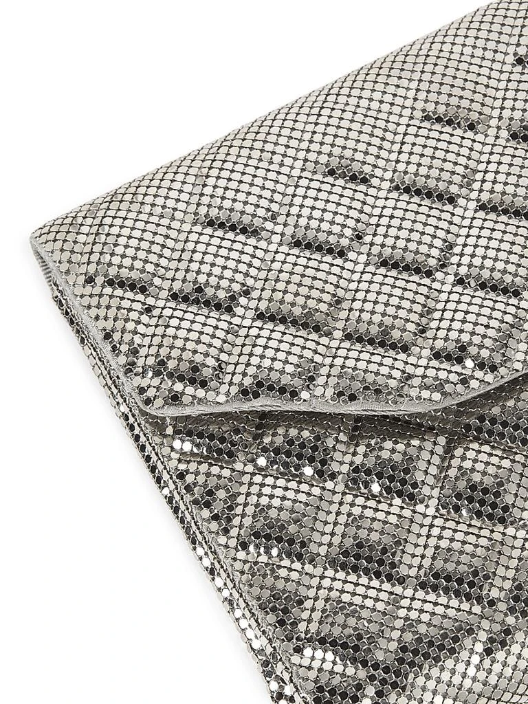 Whiting & Davis Stevie Brass Mesh Clutch 6