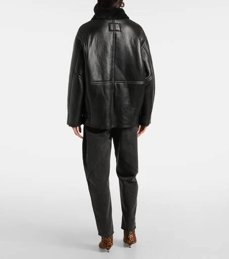 Isabel Marant Adelina shearling-lined leather coat 3