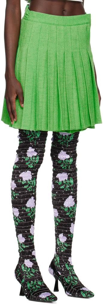 shrimps Green Murphy Miniskirt