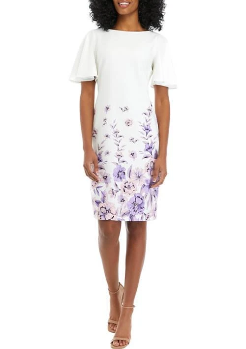 Kasper Petite Printed Sheath Dress 1