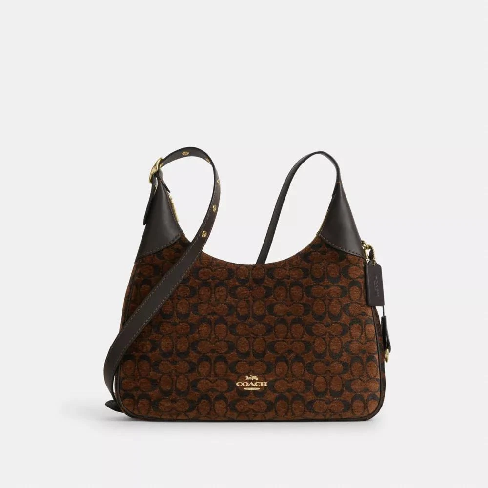 Coach Ella Shoulder Bag In Signature Chenille