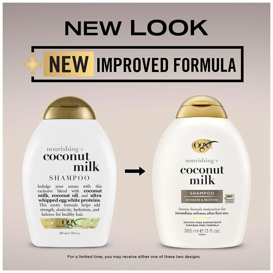 OGX Nourishing + Coconut Milk Moisturizing Shampoo 10