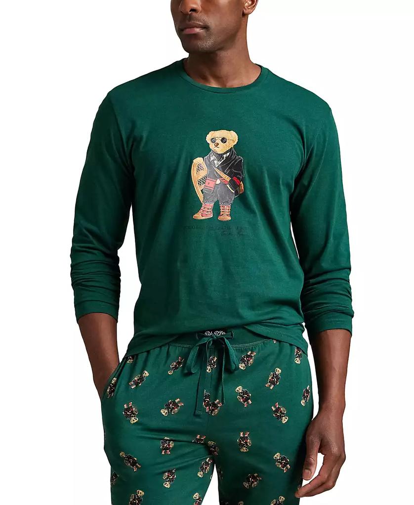 Ralph Lauren Men's 2-Piece Long Sleeve T-Shirt and Joggers Pajama Set
