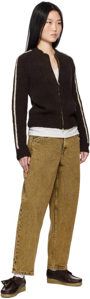 Dime Yellow Classic Baggy Jeans 4