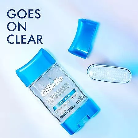 Gillette Gillette Cool Wave Clear Gel Men's Antiperspirant and Deodorant, 3.8 oz., 5 pk. 3