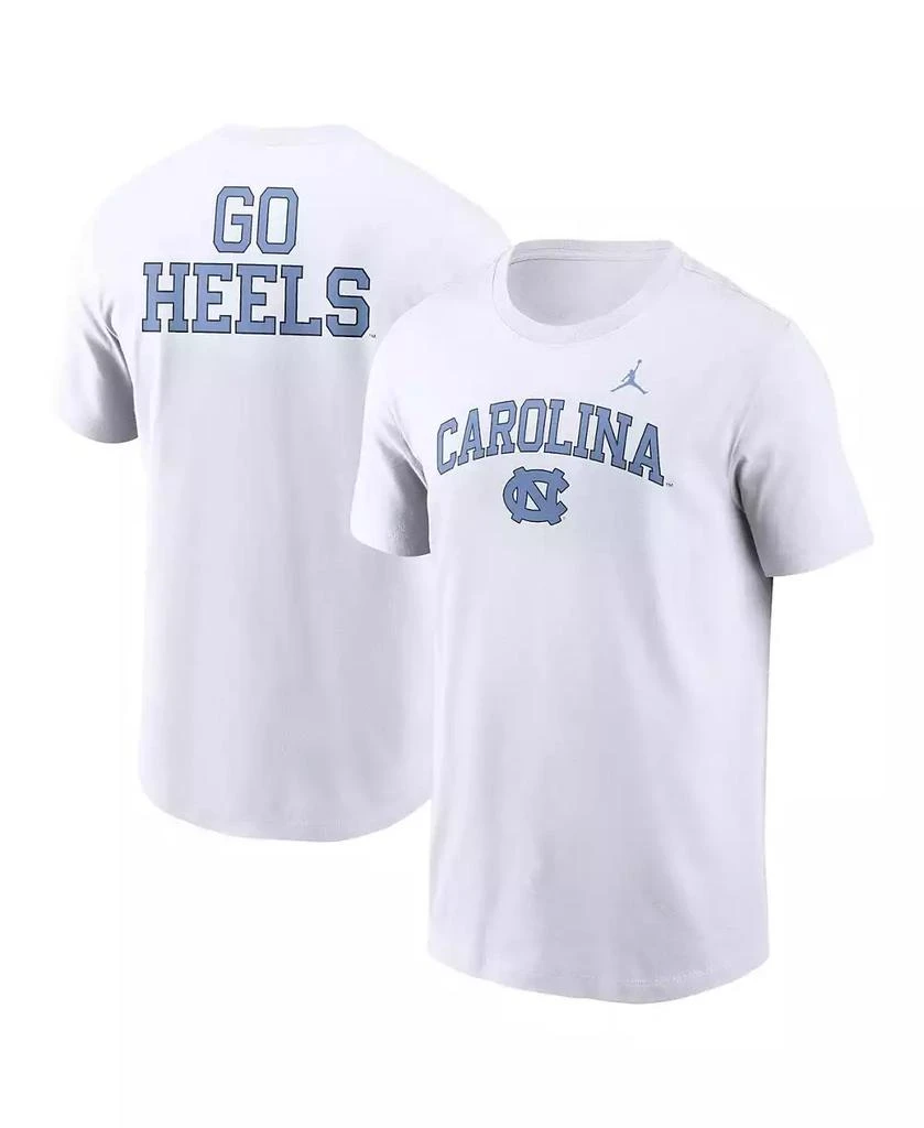 Jordan Men's White North Carolina Tar Heels Blitz 2-Hit T-Shirt 1
