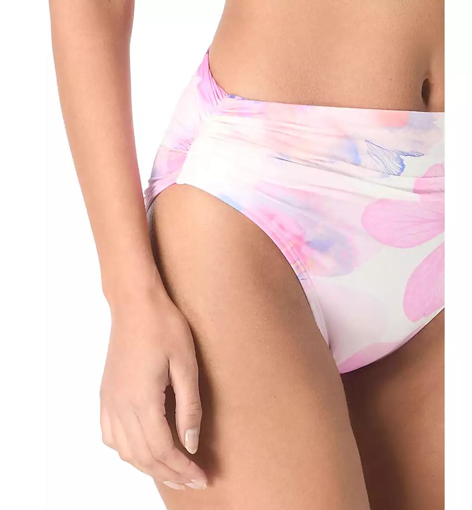 Carmen Marc Valvo Women's Printed Shirred-Side Bikini Bottoms
