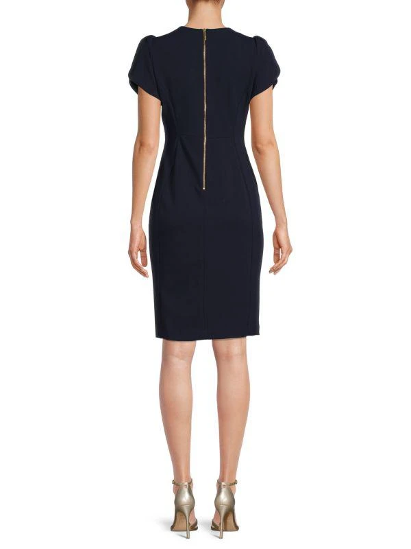 Calvin Klein Petal Sleeve Pencil Dress 2