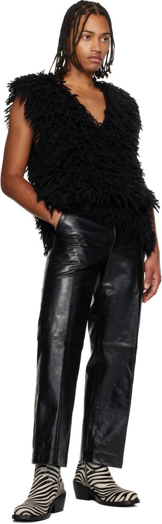 Dries Van Noten Black Shag-Knit Sweater 4