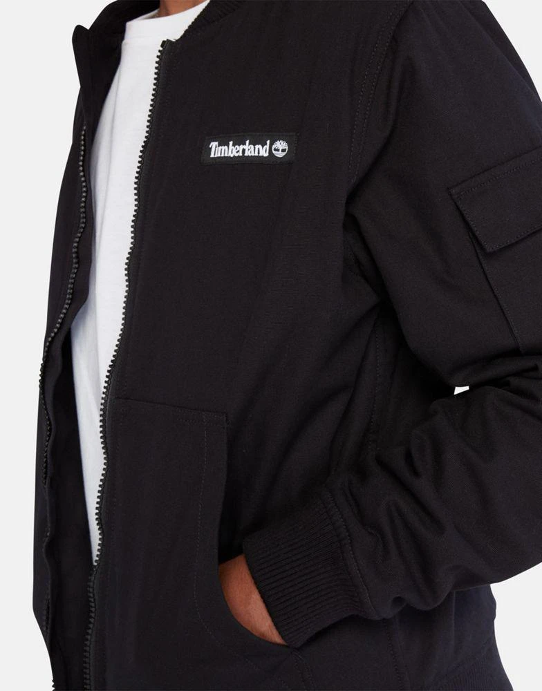 Timberland Timberland utility bomber jacket in black 2