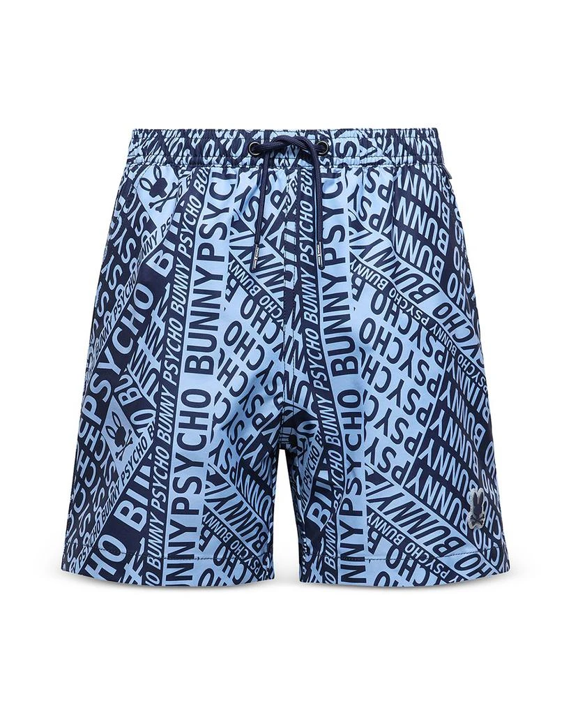 Psycho Bunny Unisex Capri Printed Swim Shorts - Little Kid, Big Kid 1