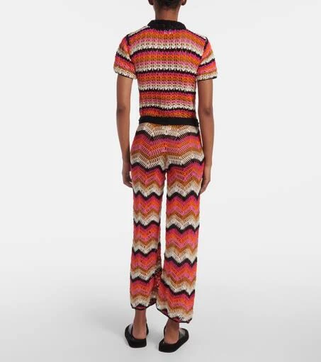 ANNA KOSTUROVA Cotton crochet wide-leg pants 3