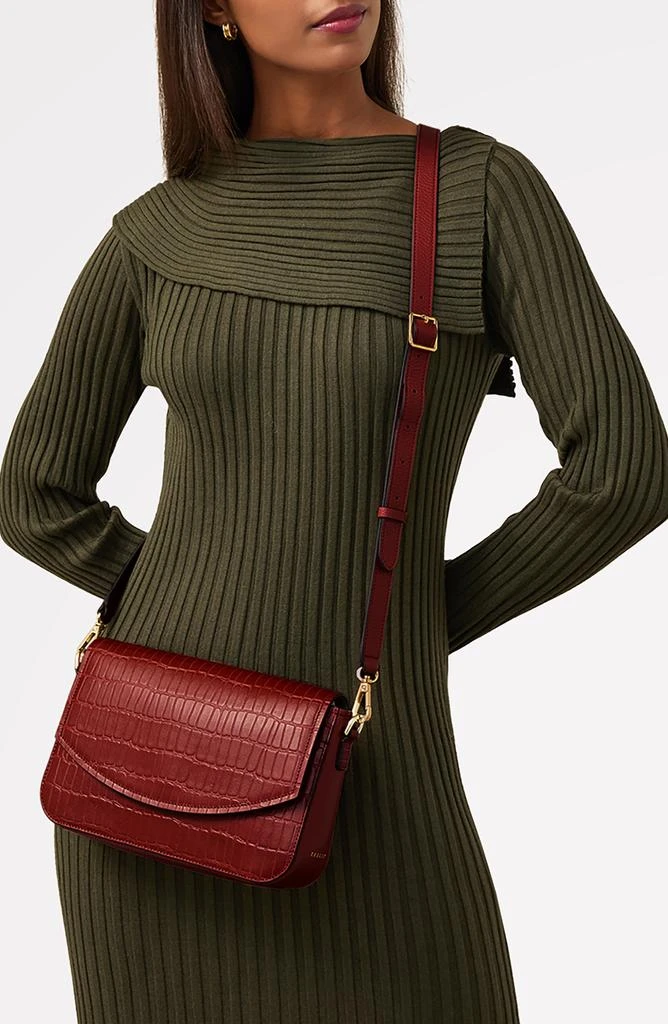 Radley River Road Croc Embossed Leather Crossbody Bag 2