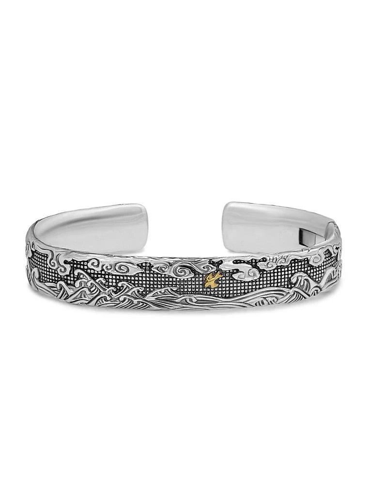 David Yurman Waves Cuff Bracelet in Sterling Silver 3
