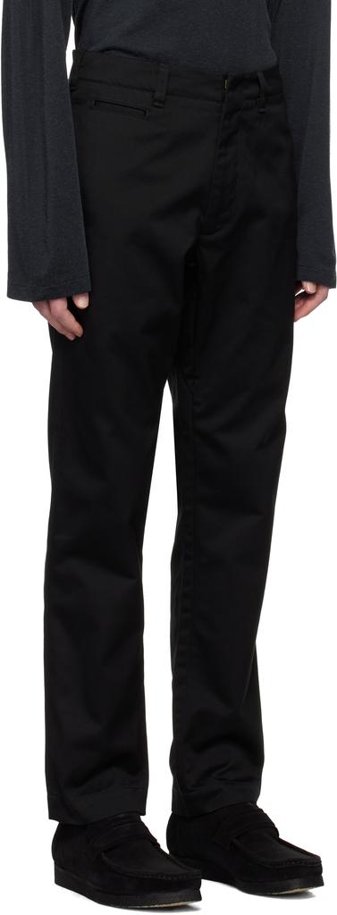 Nanamica Black Straight Chino Trousers