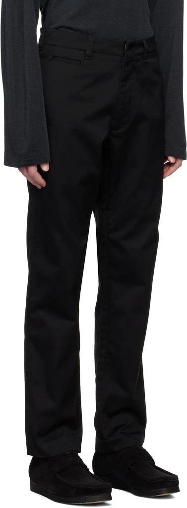 Nanamica Black Straight Chino Trousers 2