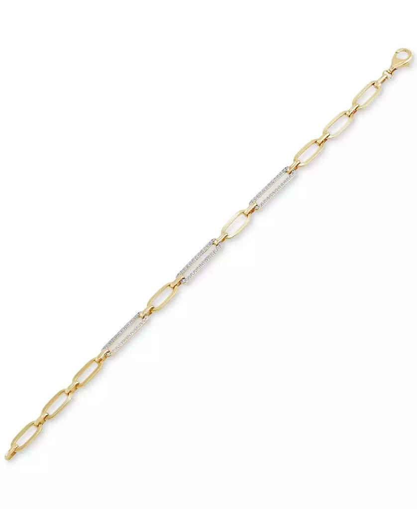 Macy
s Diamond Link Statement Bracelet (1/2 ct. t.w.) in 14k Gold 2