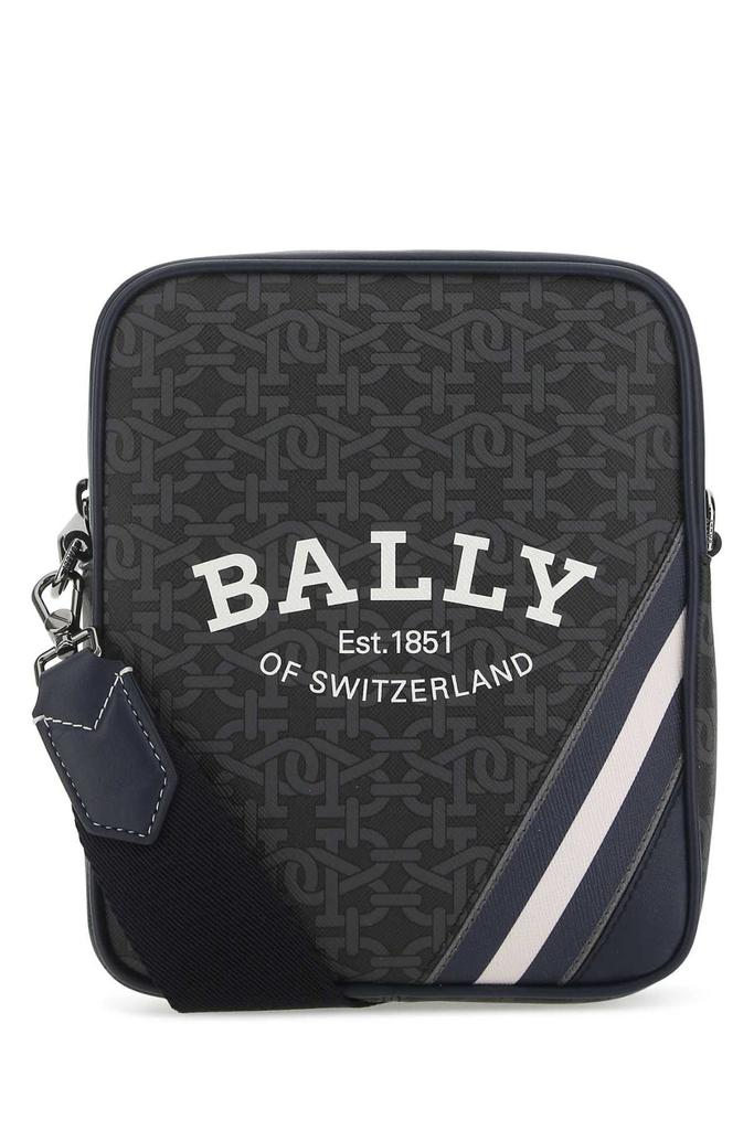 Bally Bally Logo Printed Zip-Up Messenger Bag - Shoulder