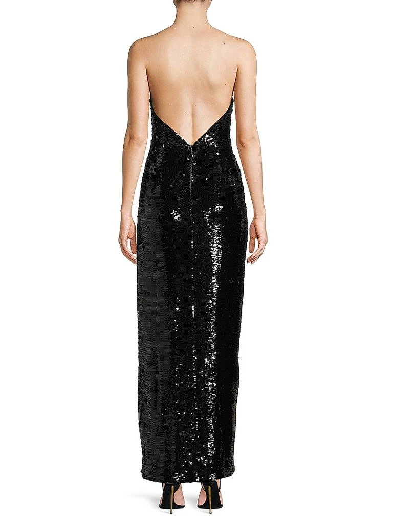 Milly Sabine Sequined Rosette Column Gown 5