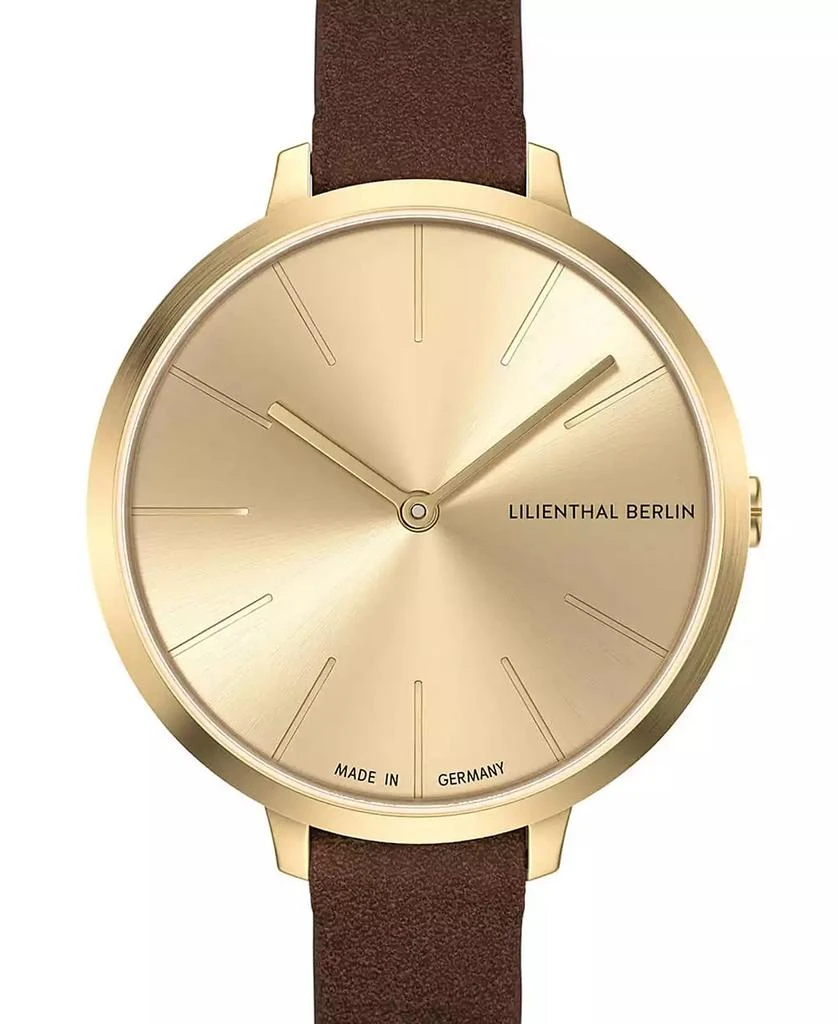 Lilienthal Berlin Women's Rosalux Gold Rush Brown Leather Watch 3