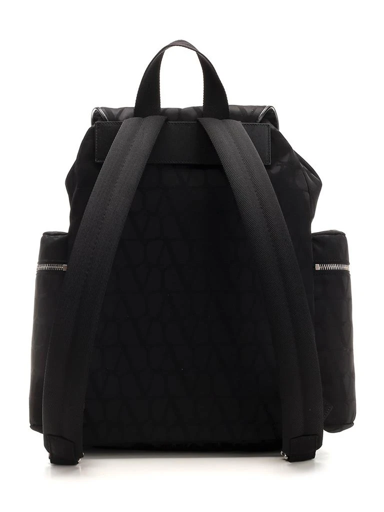 Valentino Valentino Buckle Detailed Foldover Top Backpack 2