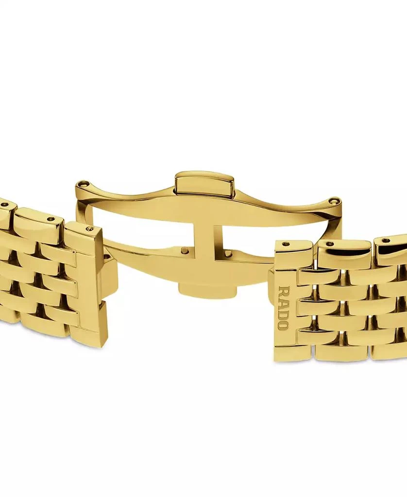 Rado Women's Swiss Florence Diamond (1/20 ct. t.w.) Gold PVD Stainless Steel Bracelet Watch 38mm 5