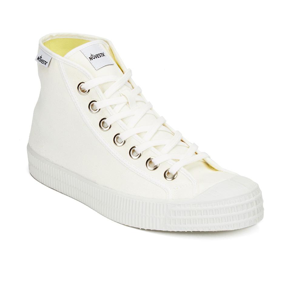 Novesta Novesta Star Dribble Hi-Top Trainers - White