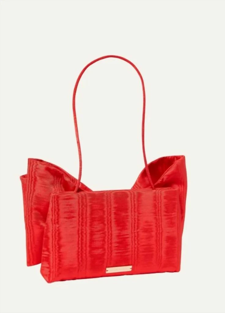 Loeffler Randall Valerie Bow Clutch Bag In Red 2