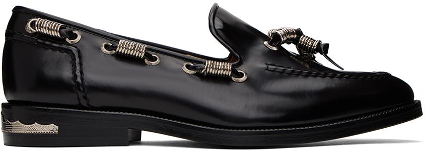 Toga Virilis Black Polished Loafers