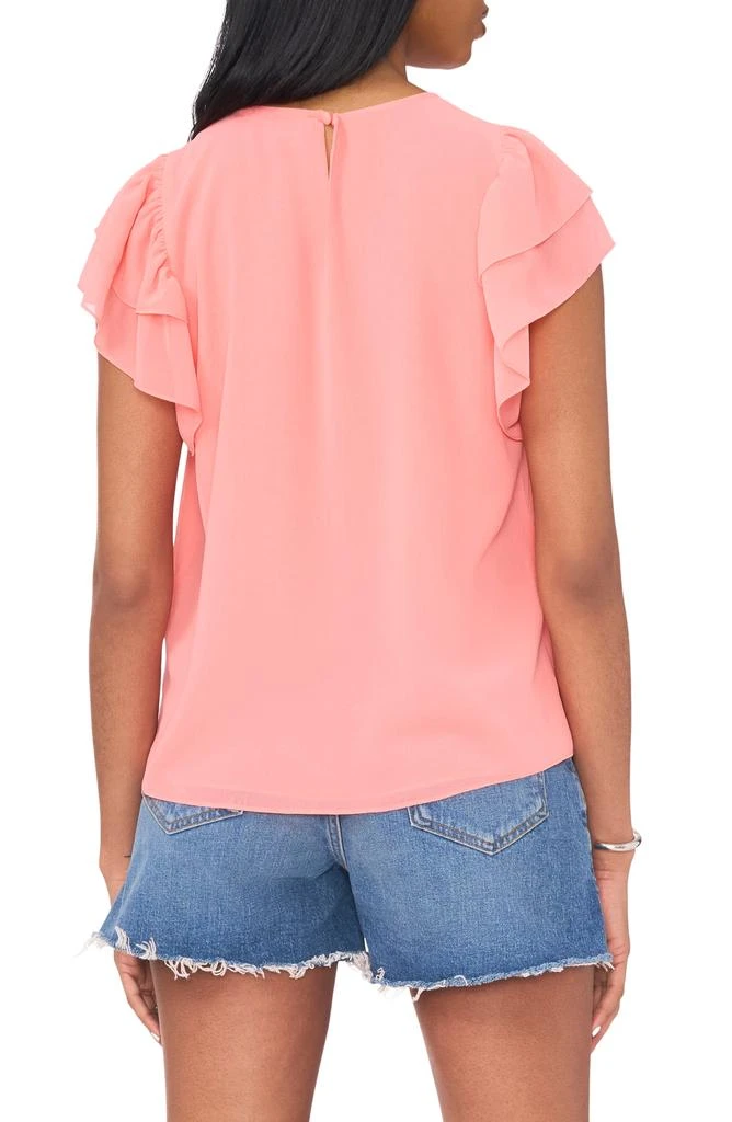1. State Flutter Sleeve Chiffon Top 2