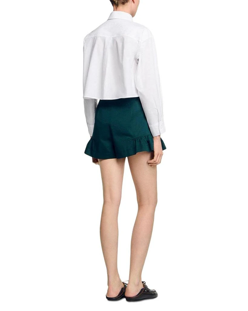 Sandro Relaxed Ruffled Shorts 3