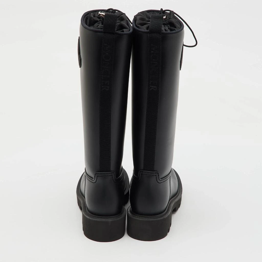 Moncler Moncler Black Rubber Kickstream High Rain Boots Size 37 5