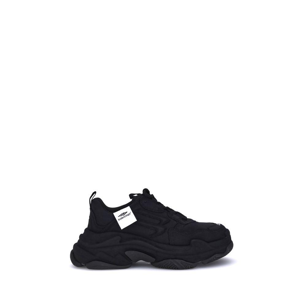 Balenciaga Balenciaga Black Mesh and Faux Leather Track Hike