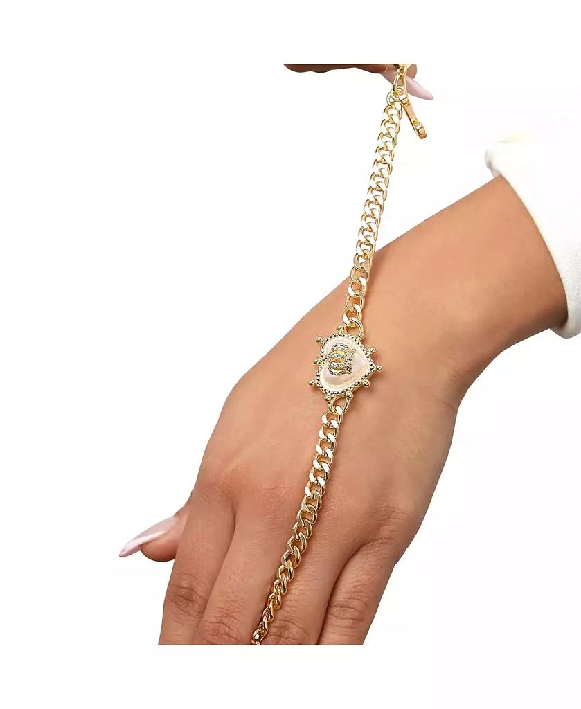 Juicy Couture Gold-Tone Chain Bracelet with Crown Heart Charm 3