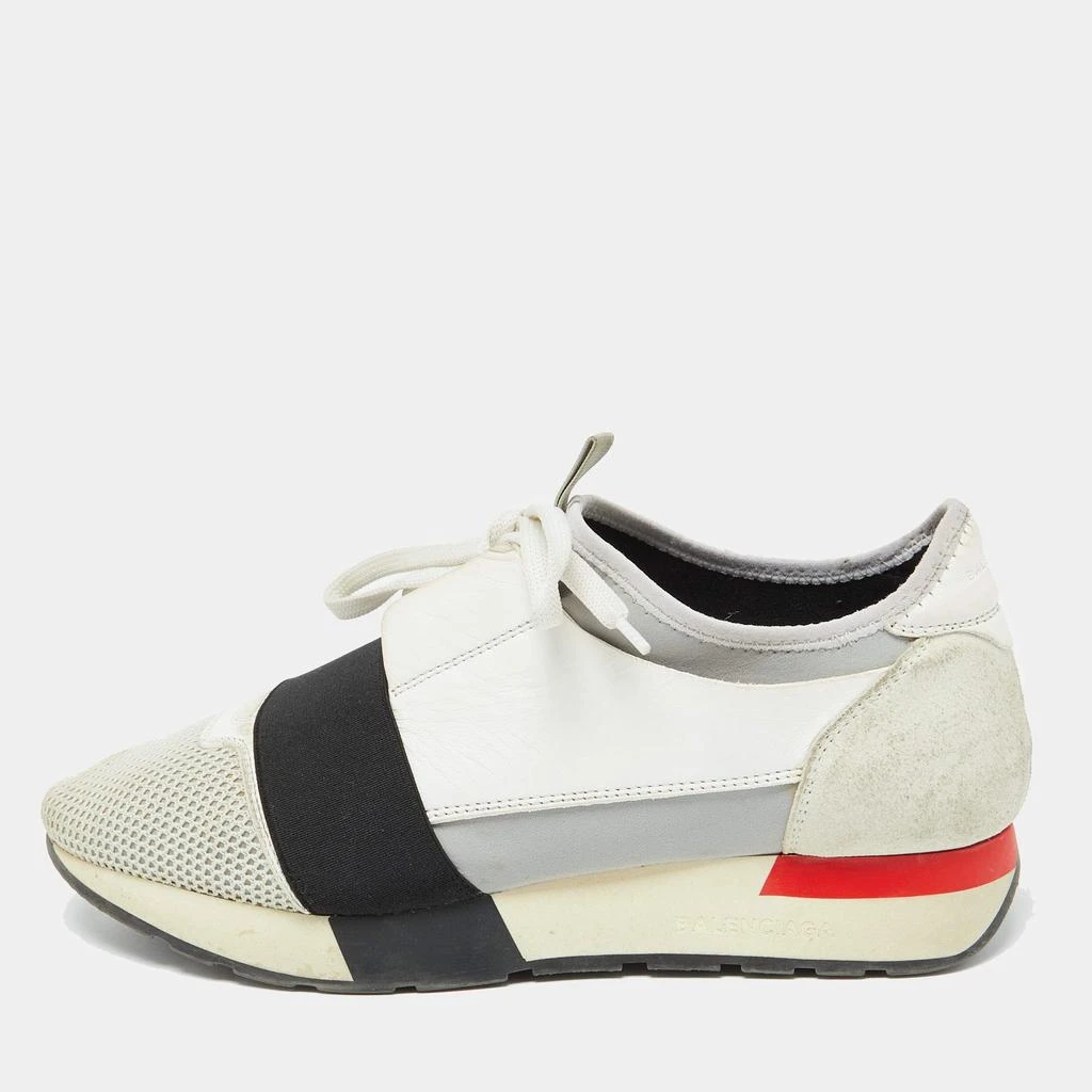 Balenciaga Balenciaga Multicolor Leather,Mesh and Suede Race Runner Low Top Sneakers Size 40 1