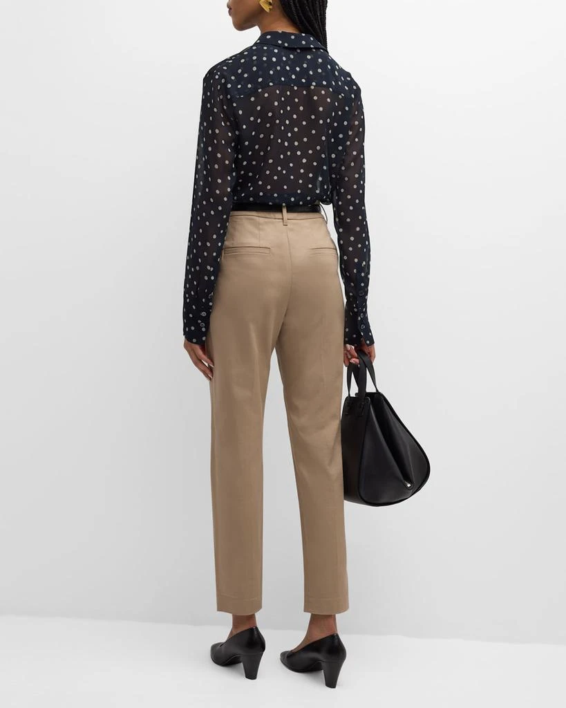 Altuzarra Chika Polka-Dot Sheer Button-Front Top 4