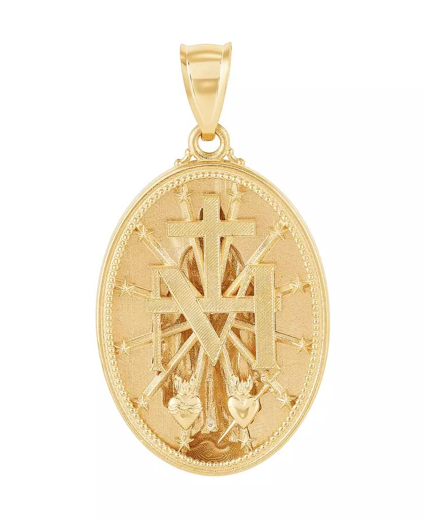 Macy's Mary Medal Pendant in 10k Yellow Gold