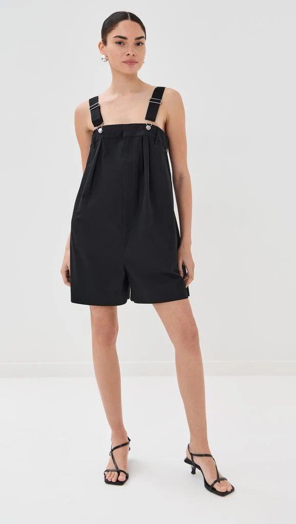 Tibi Bio Twill Overall Shorts 4