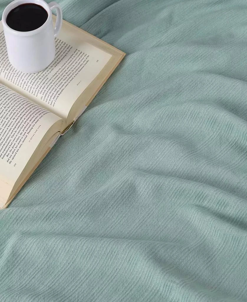 Superior Milan Cotton Jacquard Dobby Weave Textured Striped Lightweight Woven Blanket 5