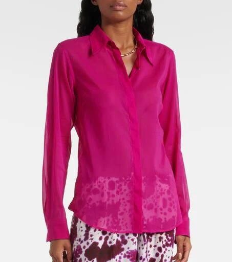 Dries Van Noten Silk-blend shirt 6