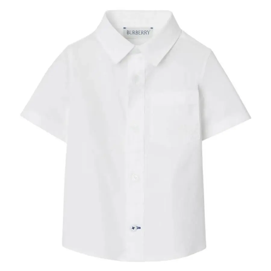 Burberry Kids  Owen EKD Cotton Shirt