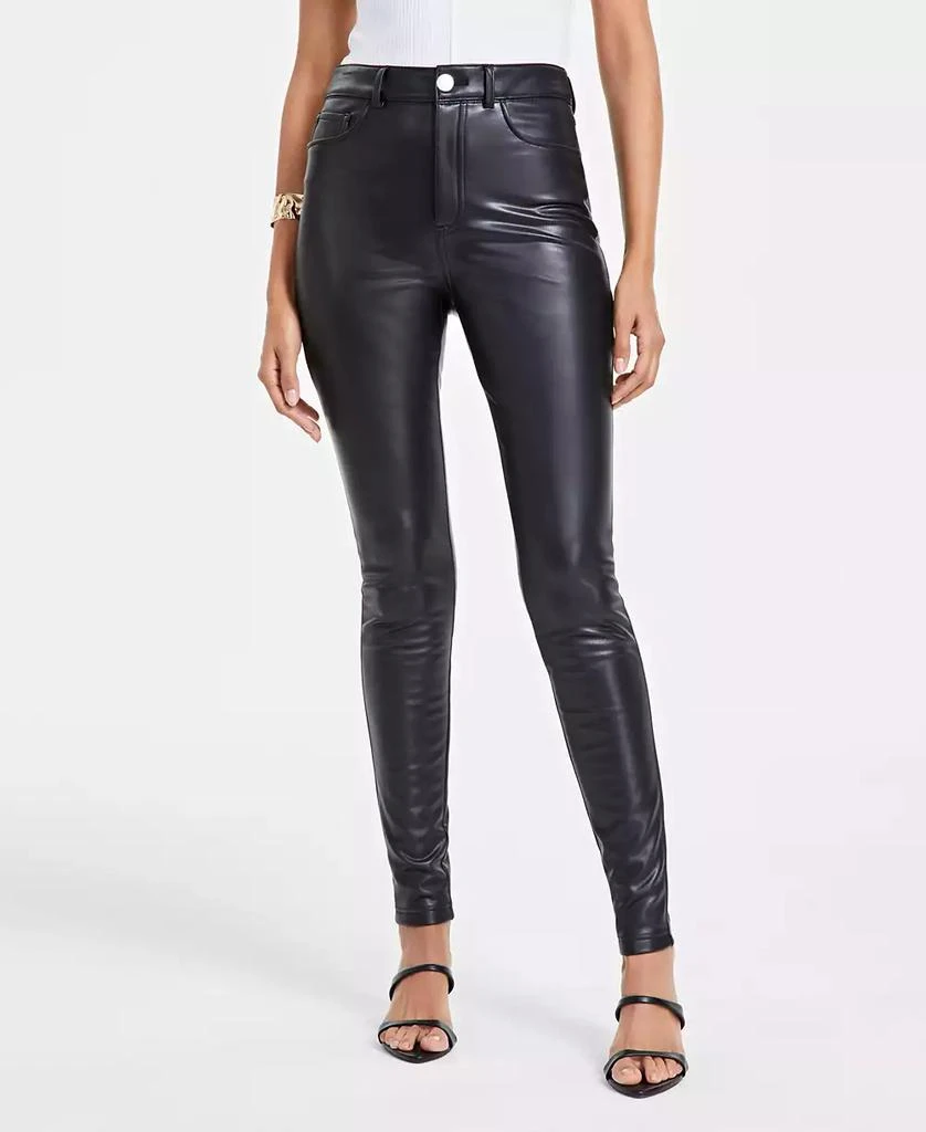 INC International Women's Faux-Leather Skinny Pants, Created for Macy's 6